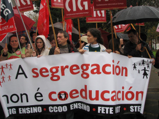 Imaxe da protesta celebrada este mércores