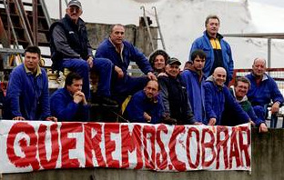 Os traballadores manifestáronse en diferentes ocasións en demanda das súas nóminas