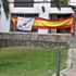 Foto tirada na tarde do pasado domingo, poucas horas antes da final do mundial de fútbol de Suráfrica, no barrio de Vite (Compostela) / Viriato Calvo