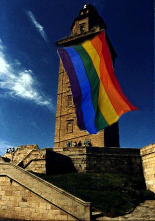 Torre de Hércules ataviada para a ocasión