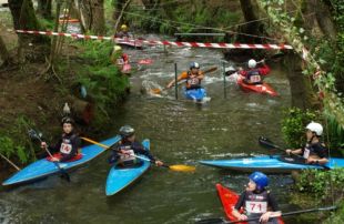 Saída da poba de Promoción Slalom, celebrada en Gondomar (clic para ampliar)