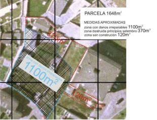 Unha mostra da zona destruída feita por Adega (clicando na imaxe amplíase)