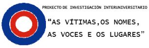 Detalle da capa do primeiro informe do proxecto 'As vítimas, os nomes, as voces e os lugares'