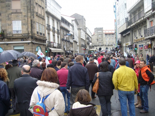 A manifestación, de camiño