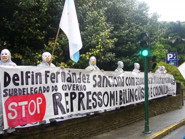 A manifestación, de camiño