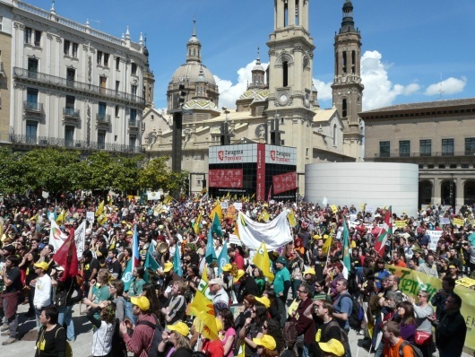 Marcha contra os transxénicos