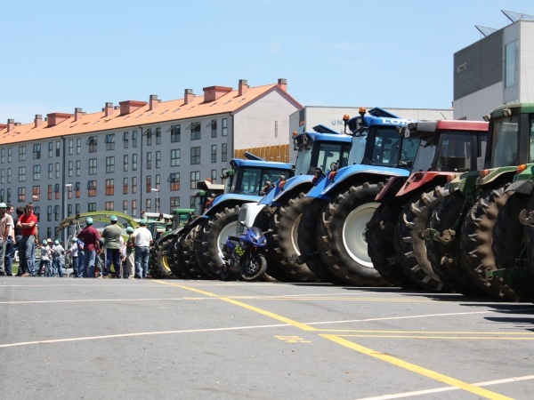 A tractorada en Salgueiriños